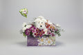 Get Well Carnation Puppy in a basket